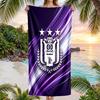 Anderlecht FC принт Быстросохнущее пляжное полотенце Микрофибра Впитывающее Портативное Дорожное Полотенце для плавания