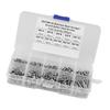 280pcs M3*4 5 6 8 10 12 16 20 25 Button Head Hex Socket Screws Nuts with Plastic Case