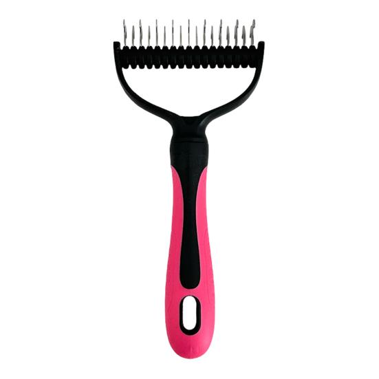 Щетка для вычесывания шерсти для собак с длинной шерстью, кошек, грабли для удаления подшерстка, для распутывания спутанной шерсти и колтунов, принадлежности для ухода за домашними животными