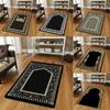 Мусульманский молитвенный коврик Коврик-акцент для дивана в гостиной Прикроватный коврик для спальни Нескользящий коврик для декора кофейного столика Моющийся придверный коврик Подарки