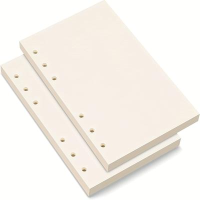 100 листов А5 сменной бумаги, вставки для папки-биндера с 6 отверстиями, плотная бумага без просвечивания, гладкая поверхность для письма, для журналов, планеров, блокнотов