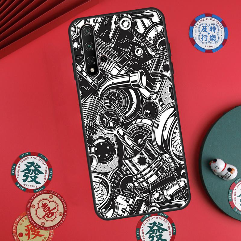 Автозапчасти Автомобильный Двигатель Для Huawei Nova 11 Pro 9 10 SE Y70 Y60 Y90 Y61 Y91 Y73 Y72 12s 12i 11i 8i P30 P40 Lite Чехол