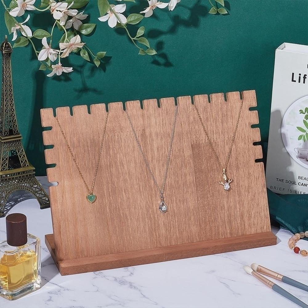 Деревянная подставка для ожерелий, длинных браслетов и ювелирных изделий, женская