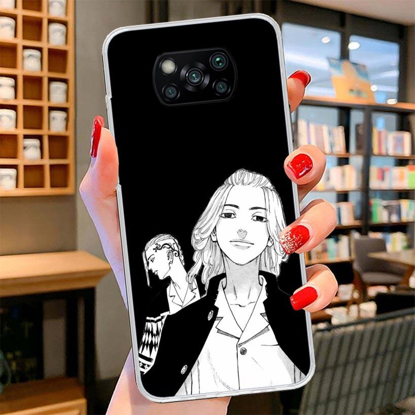 Tokyo Aevengers Black Anime Cover Phone Case For Xiaomi Poco F7 Ultra X7 X6 X5 Pro M7 Redmi 15C 15 13C 13 12C 12 10C 10 9A 9C 9T