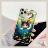 Мультяшные милые кошки Фон Чехол для телефона Для IPhone 14 11 12 13 Mini Pro Xs Max 8 7 6 6S Plus X XR Однотонный цвет конфет Чехол