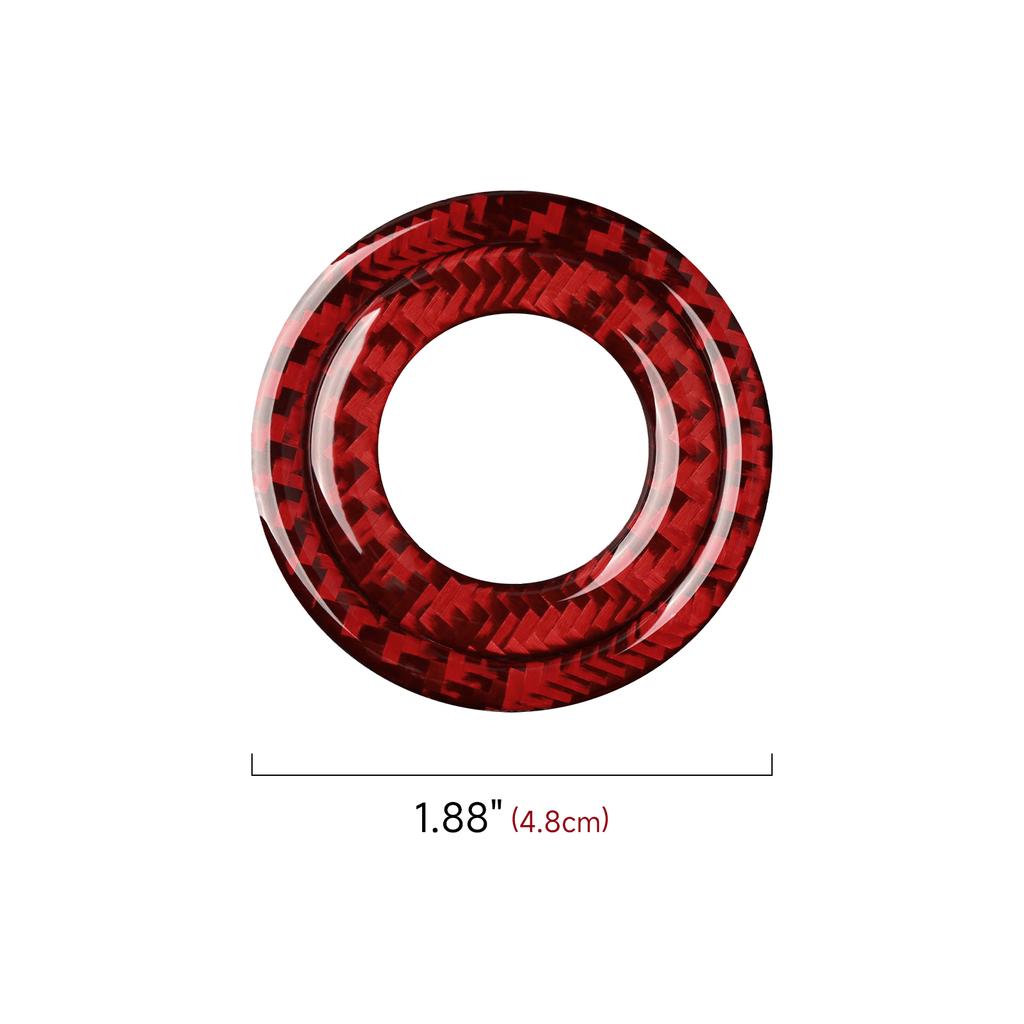 Для Dodge Challenger 2015 2016 2017 2018 аксессуары автомобильный двигатель кнопка запуска двигателя кольцо отделка из углеродного волокна