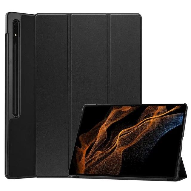 Case for Samsung Galaxy Tab S8 Ultra 14.6 SM-X900 S8 Plus 12.4 SM-X800 SM-X700 S8 11 Inch Tablet Magnetic Folding Stand Cover