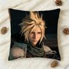 Games Figure Tifa Cloud Strife Doublesided Printed Square Decorative Cushion Cover for Sofa Living Room Home Decor