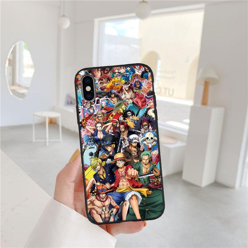 Art One Piece Soft Shell Phone Case for iPhone SE X XS XR 11 16E 17 Pro Max Air 8 7 6 6s Plus