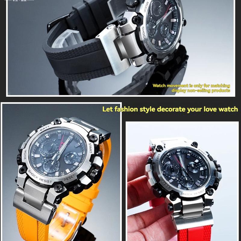 Для Casio G-SHOCK серия 5672 MTG-B3000 модифицированные модные аксессуары ремешка для часов со быстросъемным креплением из фторкаучука