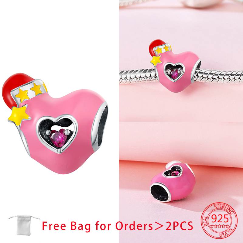 Charm Bead Charms Christmas Collection Christmas Hat Socks Bell Snowman copper Bead Charms Pendant Women Authentic Bracelets Do It Yourself Christmas