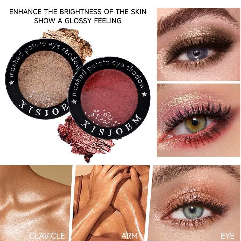 Monochrome Eyeshadow Disc Mashed Potatoes Pearlescent Face Brightening Setting Aegyo Saliva Disc Highlight Earth Color Eyeshadow