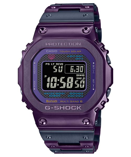 Casio Мужские часы G-SHOCK GMW-B5000PB-6, нержавеющая сталь, водонепроницаемость 200 м, ударопрочность, кварцевые