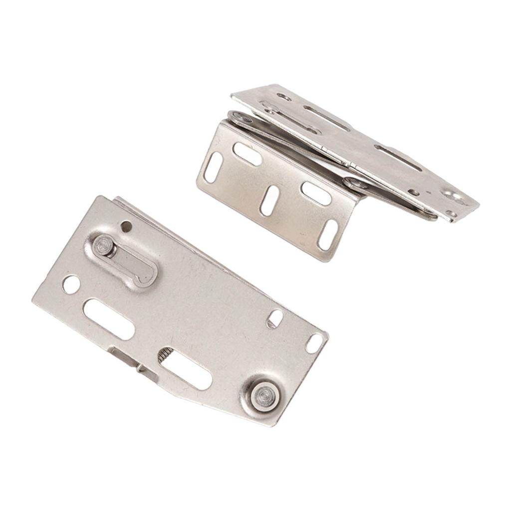 2 комплекта петель для дверцы шкафа, откидные петли-ножницы с пружиной для мебели, 45 градусов вниз