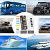 6-позиционная коробка предохранителей с защитой от перегрузки, 6-контактный блок автомобильных предохранителей, прост в использовании для проводки автомобиля, грузовика