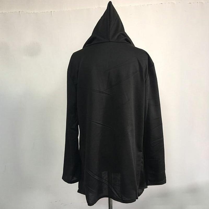 SCIONE Куртка мужская с капюшоном, свитер с длинным рукавом, мантия в стиле хип-хоп, мужская верхняя одежда, повседневные стандартные пальто