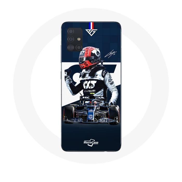 Coque pour Samsung Galaxy A51 5G Formule 1 Max Verstappen Pilote automobile F1 Bleu