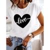 Love Style Trend Cute 90s Short Sleeve Print T Shirt Clothing Tee Women Graphic T-shirt Summer Clothes Fashion Female Top