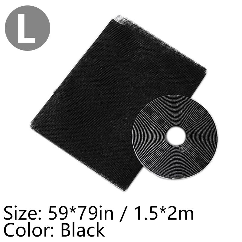 Сетка от комаров на окна, самоклеящаяся антимоскитная сетка для двери, самодельная бесплатная резка, сетка от комаров, экран от насекомых, экран от мух