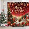 Merry Christmas Tree Bathroom  Shower Curtain  Waterproof fabric bathroom Curtain With 12 Hooks Sunflower Home Deco Free Ship