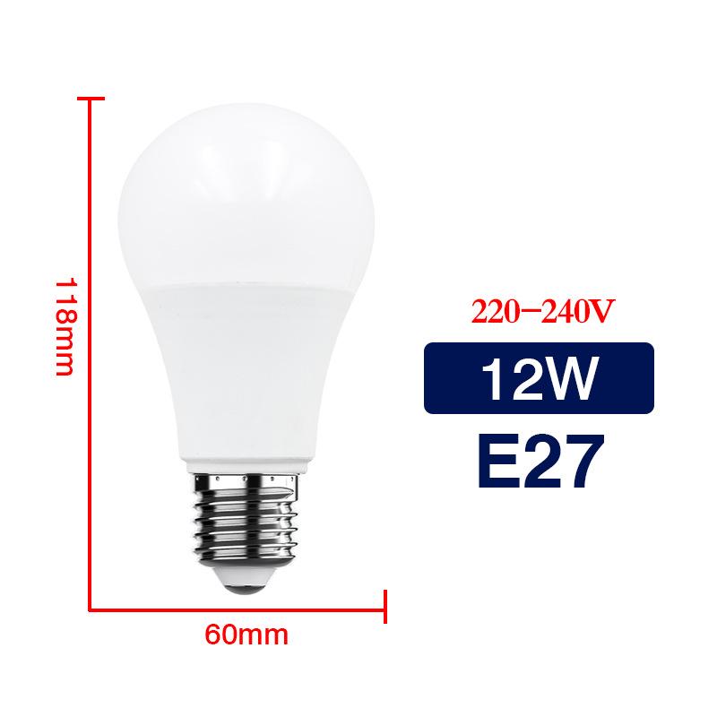 Energy-efficient E27 Globe LED Bulb - Super Bright Plastic-Clad Aluminum for Indoor Use