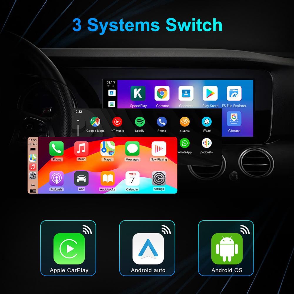 CarPlay Ai Box Qualcomm 6225 8-ядерный процессор Android 13.0 Беспроводной CarPlay Android Auto для OEM-автомобилей Встроенный проводной Apple CarPlay