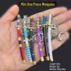 One Piece Zoro Sword Mini Qiushui Yama Keychain: 2D Pendant Decoration Toy