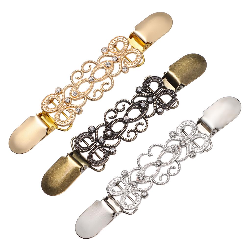 Трендовый зимний воротник рубашки, ретро шаль, брошь, зажим для кардигана, зажим-утка, застежки, булавка для свитера, блузки