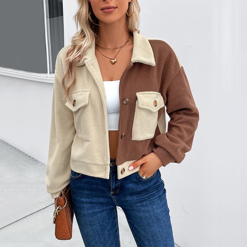 MIEGOFCE Осенняя женская флисовая куртка с карманами в европейском и американском стиле, подходящая по цвету, для женщин A8900