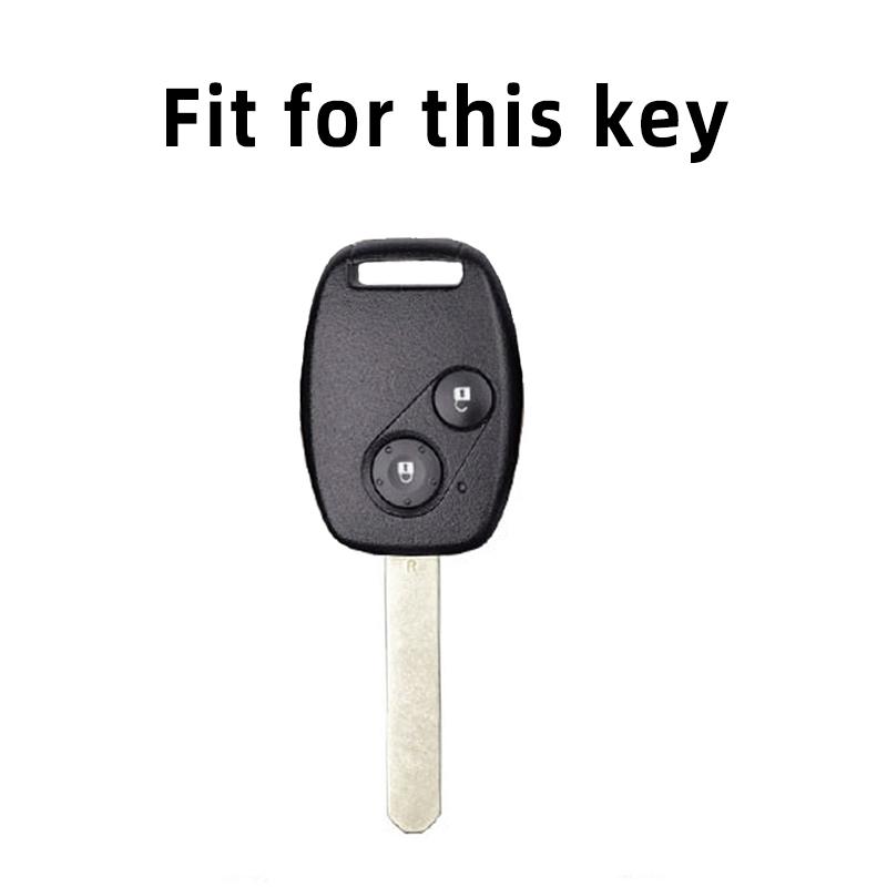 2 Buttons TPU Auto Shell Fob Keychain For Honda Fit CIVIC JAZZ Pilot Accord CR-V Freed Pilot StepWGN Insight Car Key Case Cover ahy256