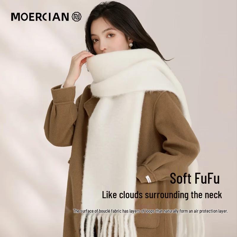 Women's Winter Wool Scarf and Shawl