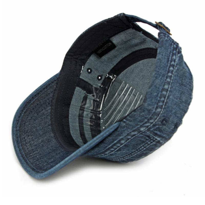 Кепка с плоским верхом Мужская винтажная кепка Джинсовая шляпа Шляпа для защиты от солнца для улицы