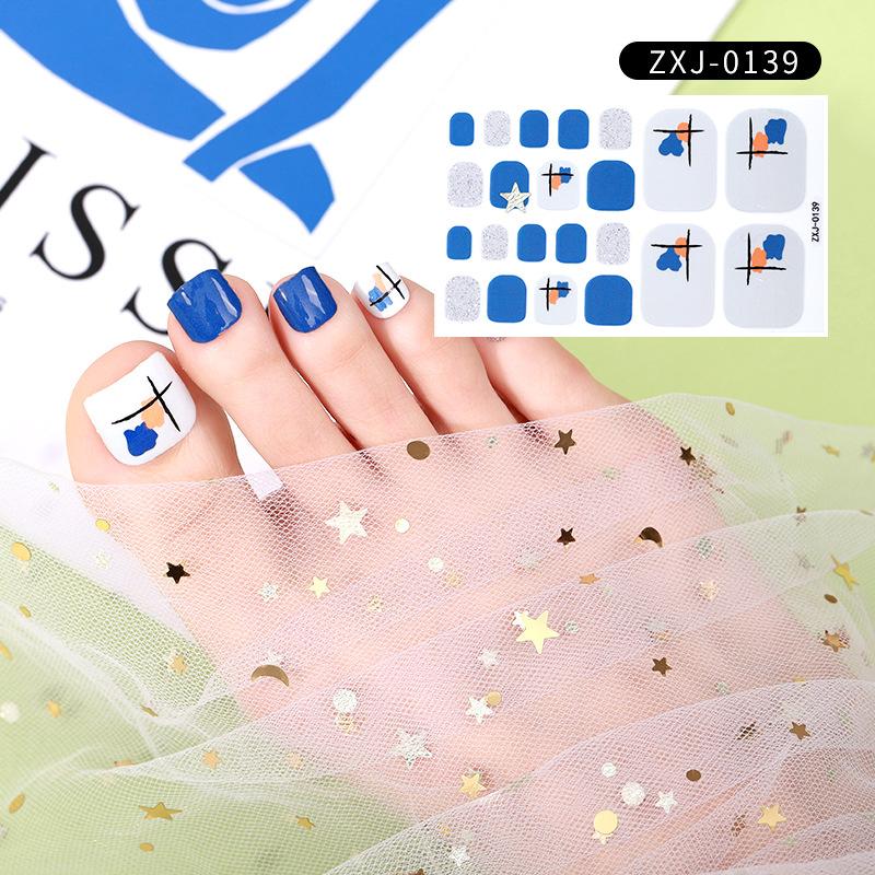 Летняя новая наклейка для ногтей, милая наклейка для ногтей на ногах, водонепроницаемая прочная наклейка для ногтей, декоративная женская