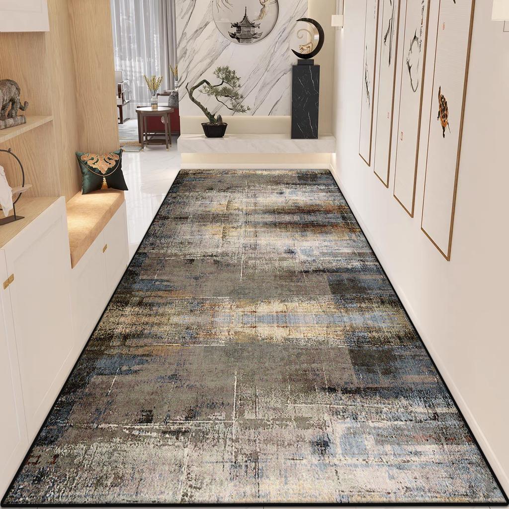 Современные абстрактные коврики для прихожей, коридора, украшение, ковры-дорожки для гостиной, спальни, настраиваемые, нескользящие, длинные коврики