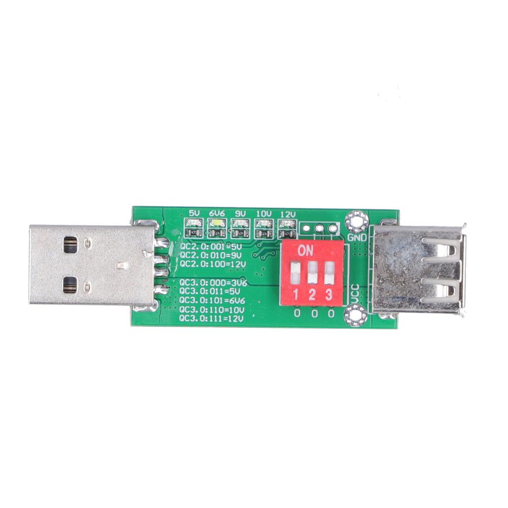 Test Board QC2.0 QC3.0 Fast Charge Adapter Mobile Power Detection Module with Dial Switch