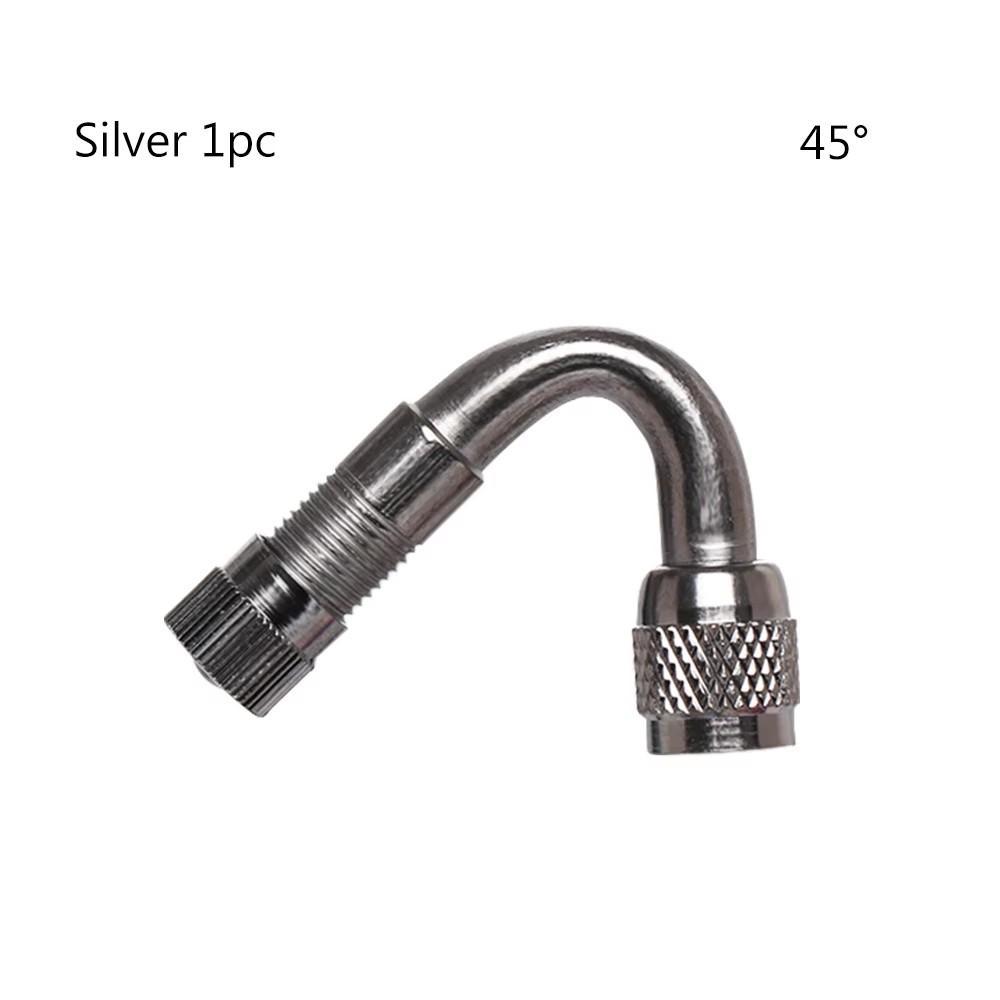 1-5PC 45/90/135 Degree Angle Bent Brass Air Tyre Valve Stem with Extension Adapter for Car Truck Motorcycle Cycling Accessories Valve Stems 1