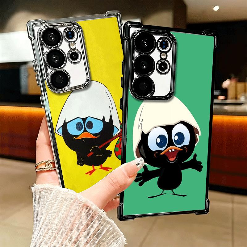 Милый Мультяшный Утенок Калимеро Мягкий Чехол Для Телефона Для Samsung Galaxy S26 Ultra S25 Edge S24 FE S23 Plus S22 S21 + S20 Покрытие Защита От Падений
