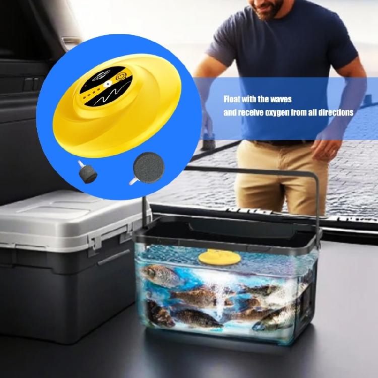 Small Air System Pump For Fishing Including Disc Design And Safe Motor Magnetic Charging