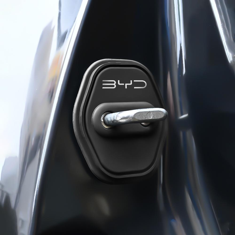4 шт. Для BYD Atto 3 Yuan F3 E6 F0 G3 I3 Plus Ea1 Song Max Tang Dmi 2Din Силиконовая наклейка-защита на замок двери автомобиля