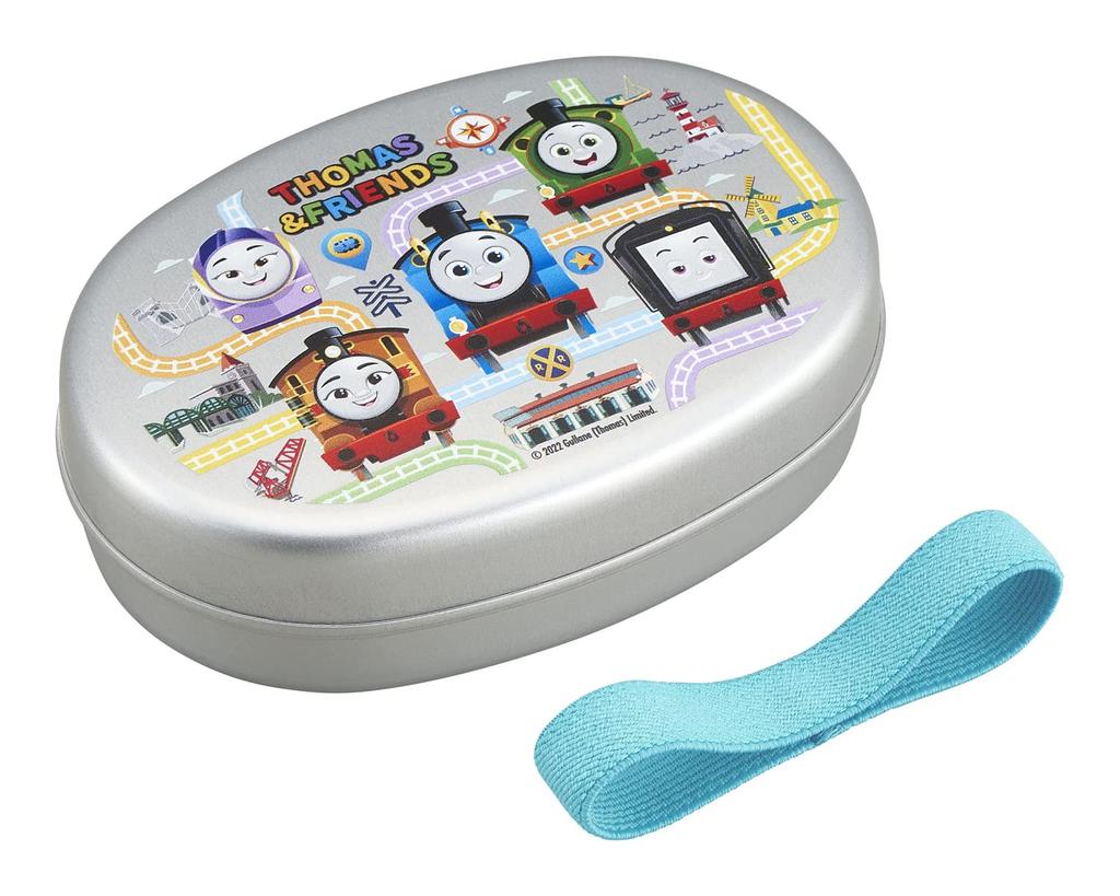 OSK Thomas the Tank Engine Aluminum Lunch Box with 350ml Made In Includes Lunch Microwave Stylish and Suitable for Elementary School and Adults