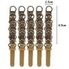 Metal Zipper Puller Tap Tool-free Removable Replacement Zippers Luggage Backpacks DIY Crafts Pull Tabs Household Sewing Supplies