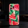 Чехол для телефона с арбузом для iPhone 17,16,15,14,13,12,11 Plus,Pro Max,SE4 Мягкий силиконовый черный чехол