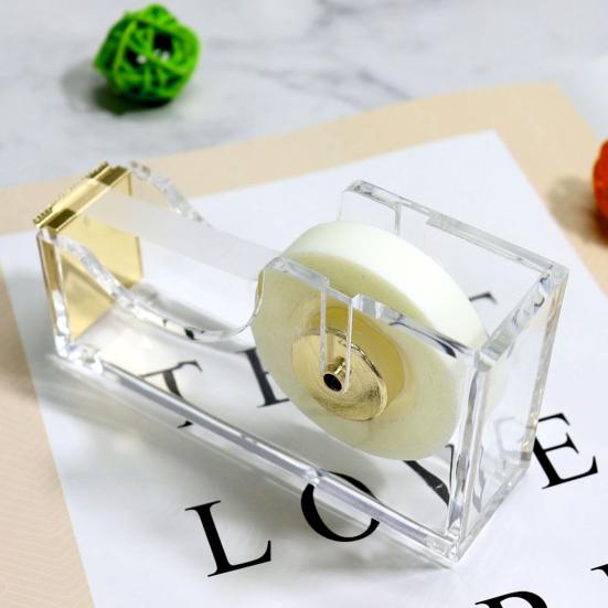 Диспенсер для ленты, прочный резак для подарочной упаковки, универсальный держатель акриловой ленты для домашнего офиса, школы