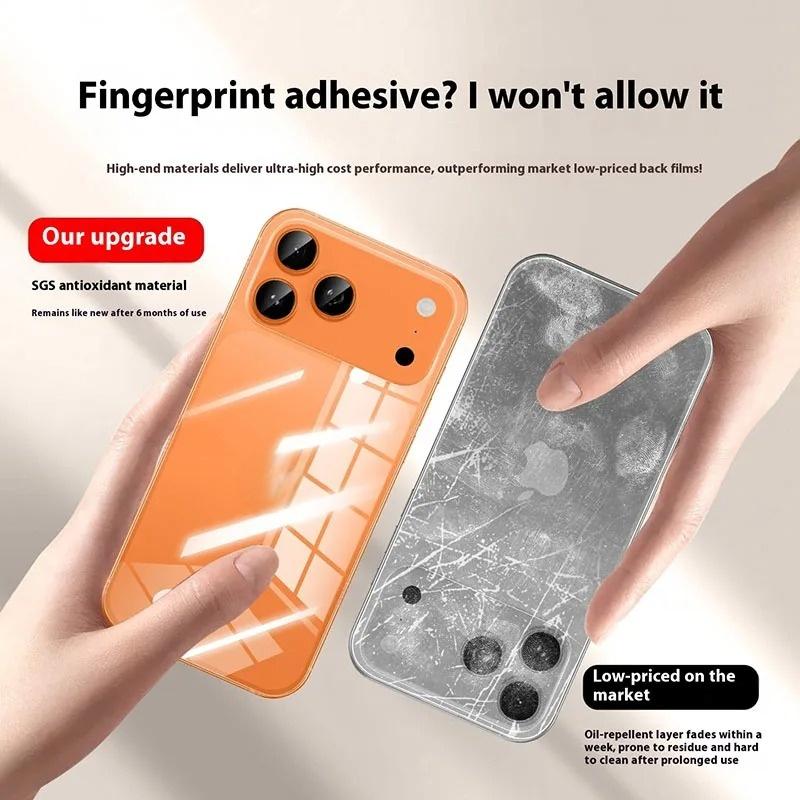 For iPhone Air 17 16 16e 15 Pro Max 14 Plus 13 12 Mini 11 Pro Max X XS Max XR 8 7 6 6s Plus SE 2020 Back Soft Hydrogel Film Screen Protector