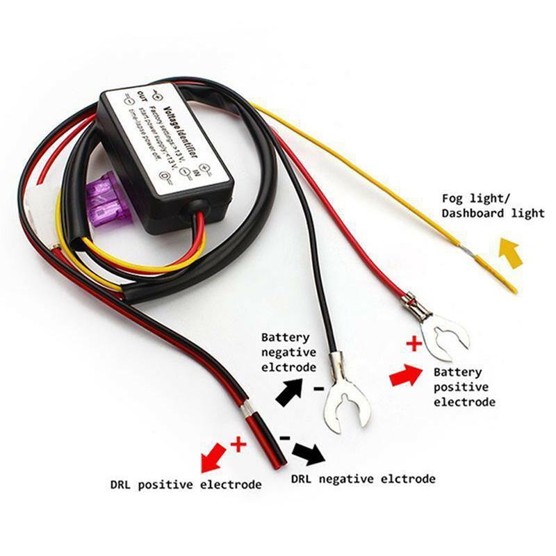 1pc DRL Controller For Car LED Daytime Running Light Auto Automatic ON/OFF Controller Module DRL Relay Kits
