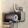 Hair Dryer Holder Wall Dryer Cradle Straightener Stand Hairdryer Organizer Box Toilet Blower Holder Shelf Bathroom Accessories