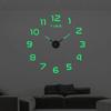 Домашние настенные часы DIY Led Family Silent Decoration Clocks Room Glow Living 3D Decor for Digital Art Bedroom Mural Garden