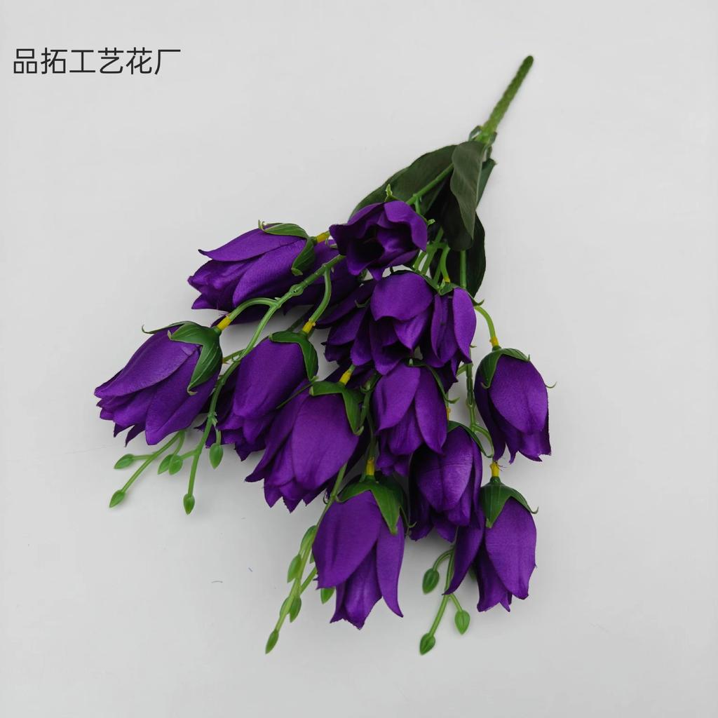 5 Веток 20 Головок Искусственные Тюльпаны из ПУ Не Выцветающие Искусственные Пластиковые Поддельные Растения тюльпанов Сделай сам Дом Сад Свадебное Украшение На Открытом ВоздухеT