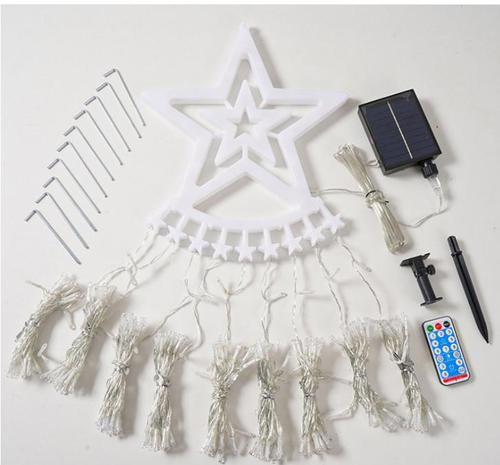 3.5M IP65 Светодиодные 8 видов стиля Звездный водопад Огни для рождественской елки Пульт управления