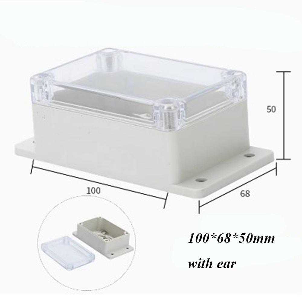 New Waterproof Outdoor Junction Box Plastic Transparent Electronic Instrument Housing Case 10 Styles Enclosure Cover